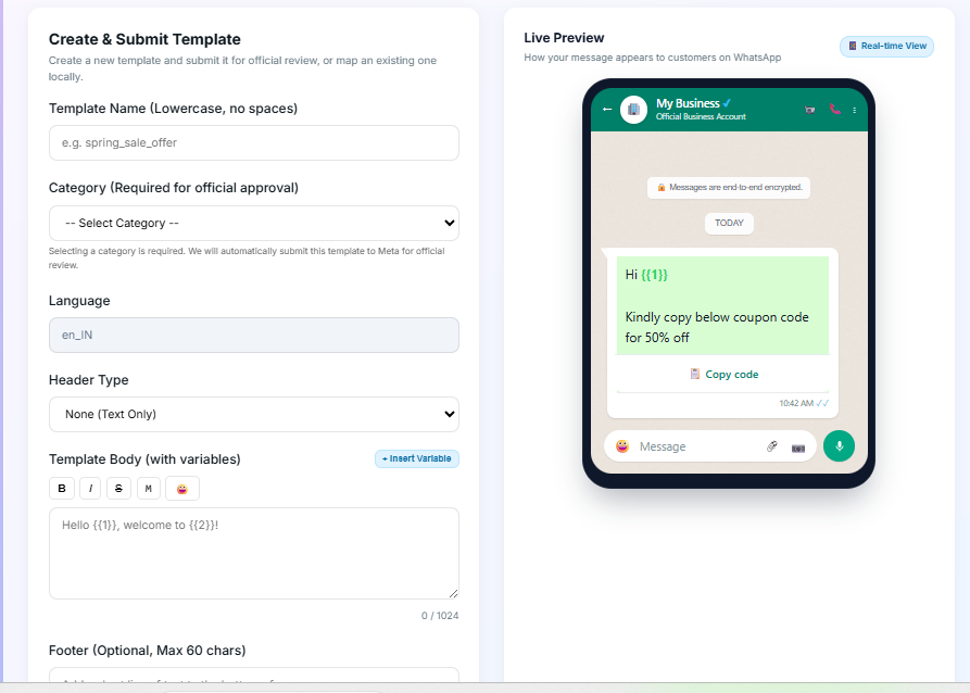 Template Builder screenshot in NY Digital CRM